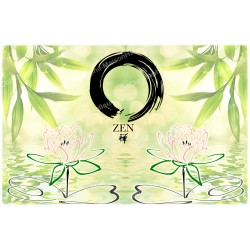Dekorativer Aufkleber für Novenenkerzen - Zen-Symbol