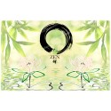 Autocollant décoratif - bougie de neuvaine   -  Symbole Zen