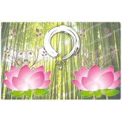 Decorative sticker for novena candles - Zen symbol 2