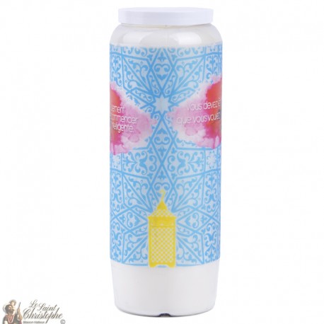 candele decorative  con la citazione in francese - lanterna orientale