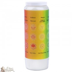 Decorative candles With french citation - Chakras model 2