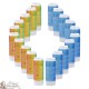 candele decorative  con la citazione in francese - chakra modello 3