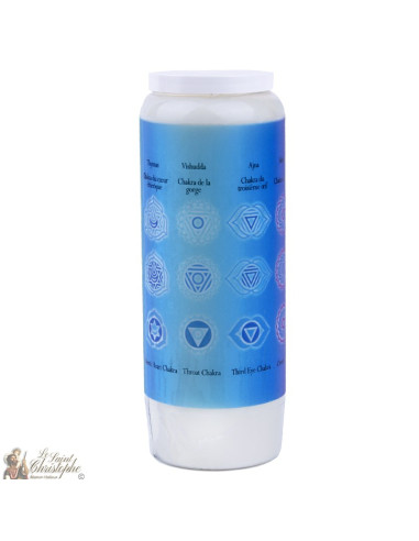 Decorative candles With french citation - Chakras model 3