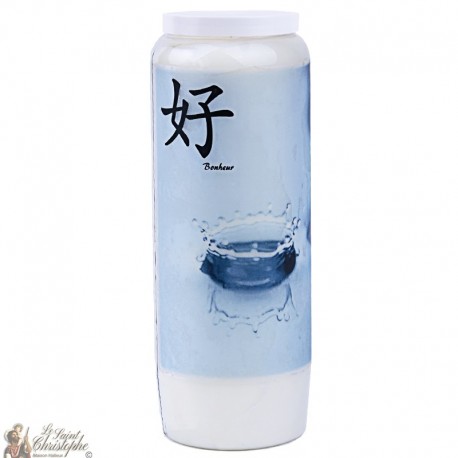 Bougies décoratives avec citation en français - zen , bonheur