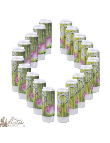 decoratieve kaarsen met een citaat in het Frans - zen model 2