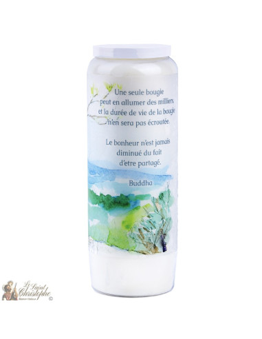 Decorative candles With french citation - watercolor