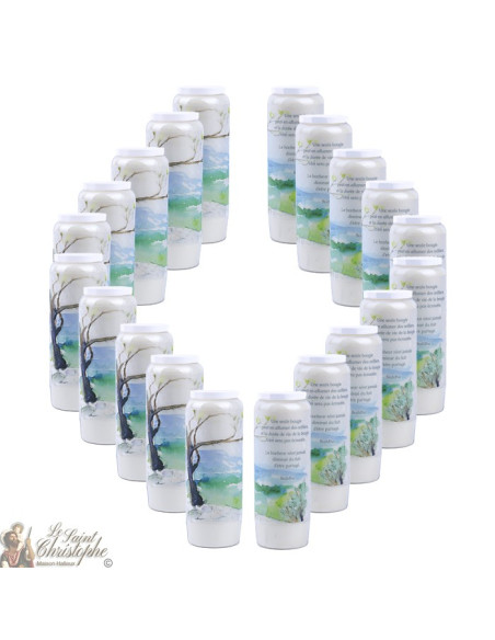 candele decorative  con la citazione in francese - acquerello