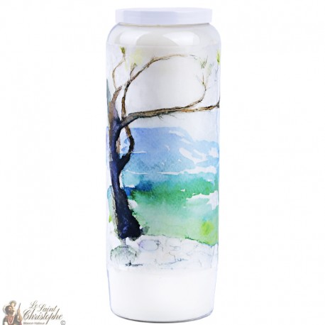 Decorative candles With french citation - watercolor