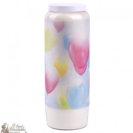 Decorative candles With french citation - balloons , sky