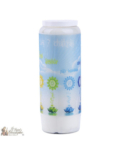 Decorative candles With french citation - Chakras model 3