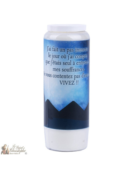 Decorative candles With french citation - meditation