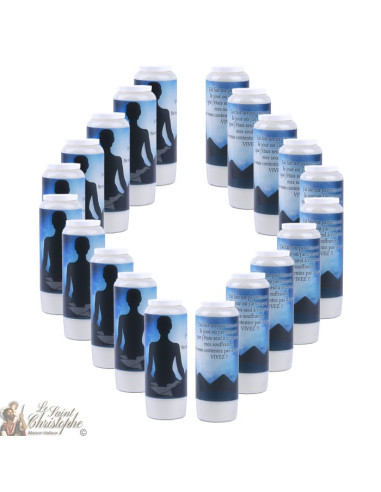 Decorative candles With french citation - meditation