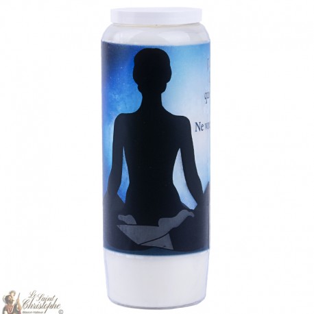 Decorative candles With french citation - meditation