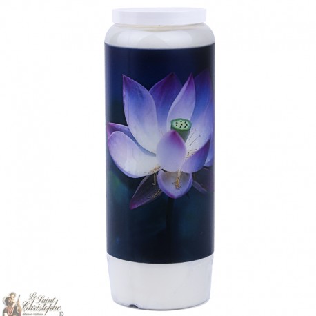 Decorative candles With french citation -  Lotus