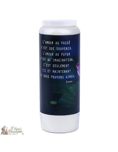 velas decorativas con la citación en francés - Loto