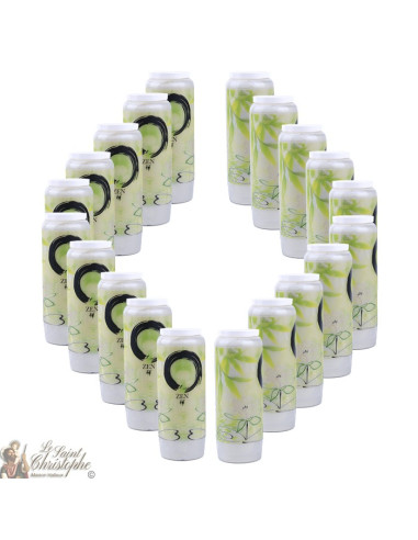 Decorative candles With  zen symbol 