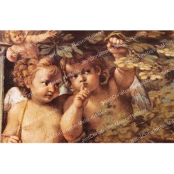 Decorative sticker for novena candles - Angels 1