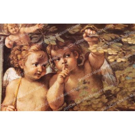 Autocollant décoratif - bougie de neuvaine   -  Anges modèle 1