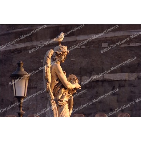 decorative sticker  - novena candle - Angel model 3