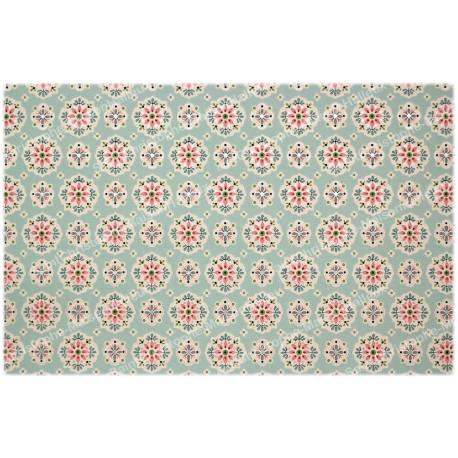 Autocollant décoratif - bougie de neuvaine   -  Fleurs Modèle 3