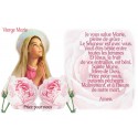 sticker with german  french prayer - I salute you Mary 2b