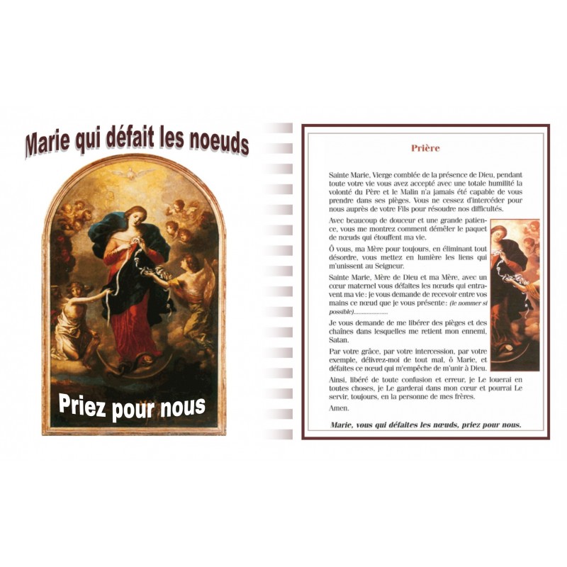 Prière à Marie Qui Défait Les Noeuds Pdf