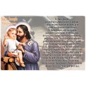 sticker with French  prayer - Saint Joseph pray for us