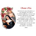 Sticker for novena candle with prayer - Saint Rita PFU