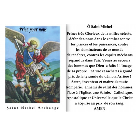 Pegatina francés con la oración – Santa Rita - 1b