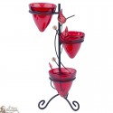 Bougeoir rouge pour Tea - Light 