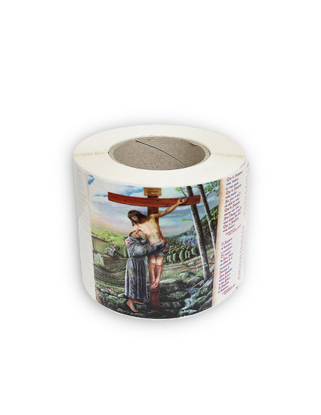 Autocollants en rouleau avec votre image et prière 500 pcs 