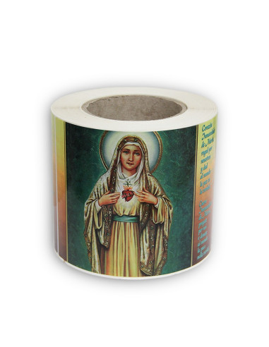 Roll Stickers with your image and prayer 500 pcs