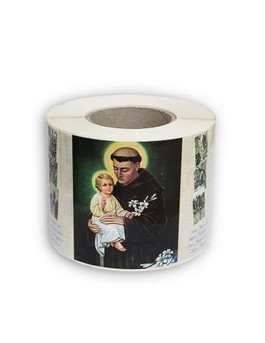 Roll Stickers with your image and prayer 500 pcs