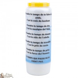 Bougies Neuvaines " Prendre le temps " - prière français