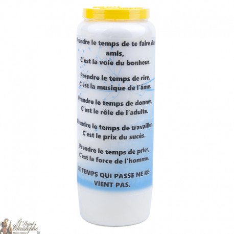 Candles Novenas " Take time " – french  Prayer