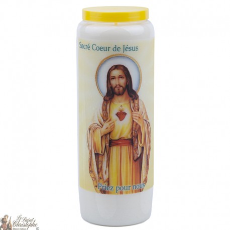 Candles Novenas to the Sacred heart of jesu -  french Prayer - 2