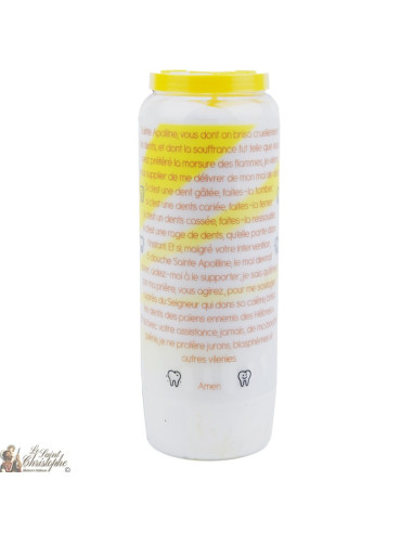 Kerzen Novenen zu Heilige Apolline - Gebet Französisch  