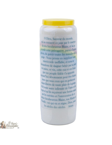 Candles Novenas to Saint Blaise – french  Prayer  