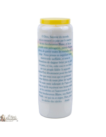 Candles Novenas to Saint Blaise – french  Prayer  