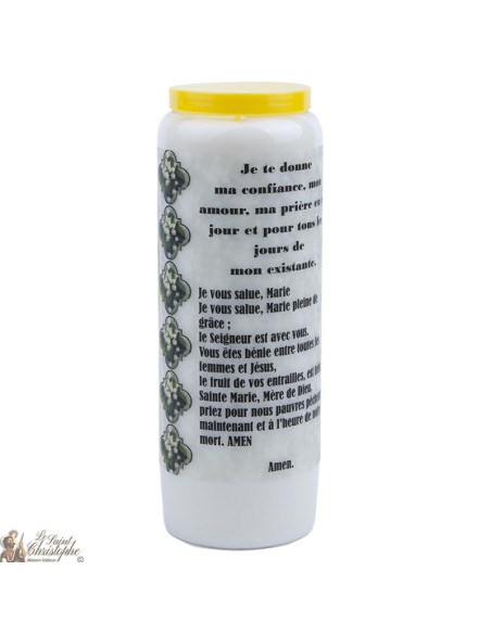 Candles Novenas to Virgin Mary – french  Prayer - 6