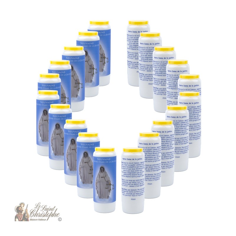 Bougies Neuvaines à Notre Dame de Justice prière français MAISON