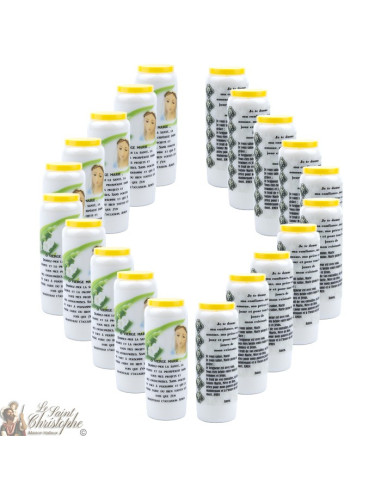 Bougies Neuvaines à la Vierge Marie  - prière français - 6