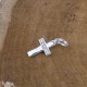 Croix avec cristal en argent 925 