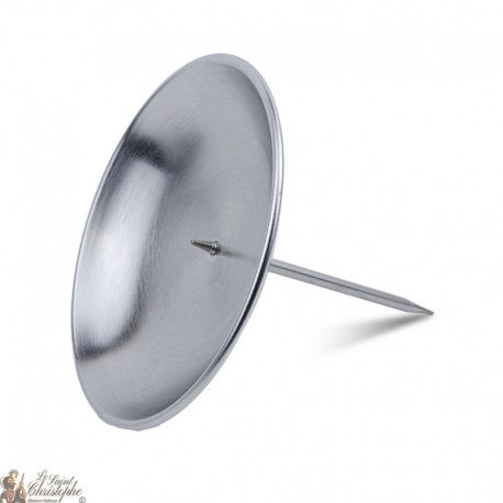 Pic candeliere per Corona - color argento - 10 cm