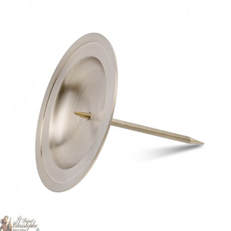 Pic kandelaar voor krans - goudenkleurig - 8,5 cm