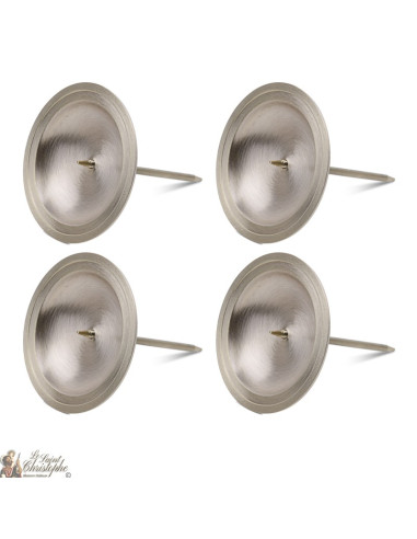 Pic candelabro de corona  - color dorado - 7 cm