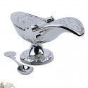 Shuttle container incense silver color