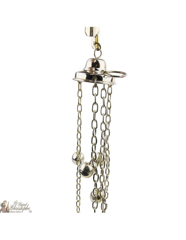 Wierookvat gesneden met bells - 25 cm