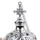 Incensiere d'oro, scolpito con croci - Altezza: 18 cm 