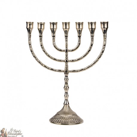 Candeliere di rame Menorah - 30 cm